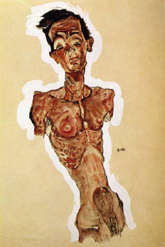Egon Schiele Nude Self portrait